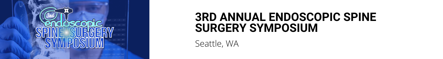 3rd Annual Endoscopic Spine Research Group Symposium 2025 Banner